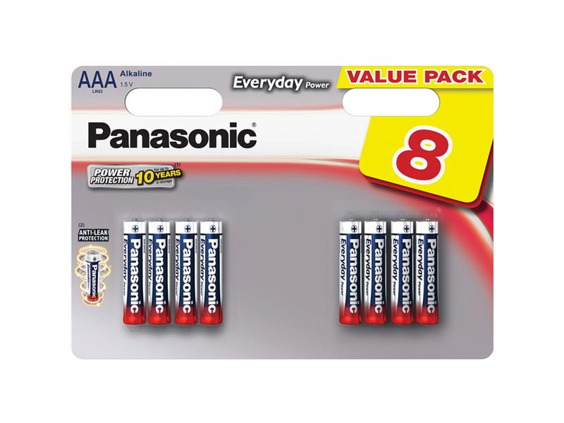 Batéria AAA (R03) alkalická PANASONIC Everyday Power 8BP