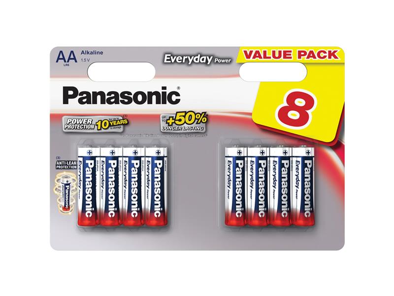 Batéria AA (R6) alkalická PANASONIC Everyday Power LR6 8BP